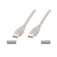 Кабель Atcom USB - USB V 2.0 (M/M), 1.8 м, white (16614) пакет