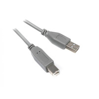 Кабель Maxxter USB - USB Type-B (M/M), 1.8 м, сірий (U-AMBM-6G) 