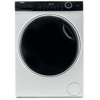 Пральна машина Haier Frontal, 8 (5) кг, 1400, A, 55 см, дисплей, пара, інвертор, чорний люк, прямий привід, білий