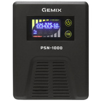 ДБЖ Gemix PSN-1000, 1000VA/600W 12V/220V, 13A, 2*Schuko, без АКБ