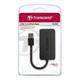 Концентратор USB3.0 Transcend HUB2 (TS-HUB2K) Black 4хUSB3.0