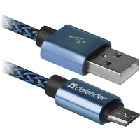 КабельDEFENDER (87805)USB08-03T USB(AM)-MicroBM 1.0m, синій