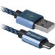 КабельDEFENDER (87805)USB08-03T USB(AM)-MicroBM 1.0m, синій