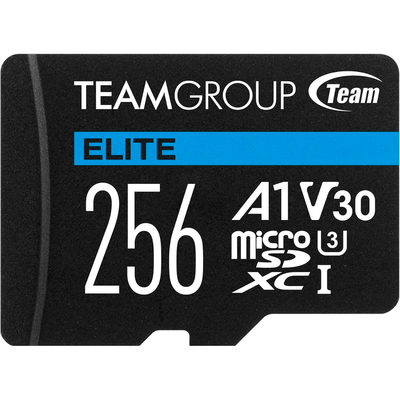 Карта памяти MicroSDXC 256GB UHS-I/U3 Class 10 Team Elite (TEAUSDX256GIV30A103)