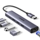 Хаб USB 3.0 -> 3хUSB 3.0/Type-C+RJ45(1000M) Ethernet 5 in 1 Hub CM475 Ugreen