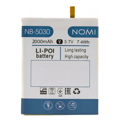 Акумулятор Original Nomi i5030 Evo X, NB-5030 (2000 mAh)