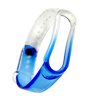 Ремешок для фитнеса браслета Mi Band 5/6 Neon Clear Blue