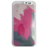 Чохол Silicone Water Print iPhone XR Mix Color Red