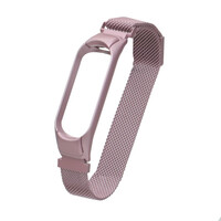 Ремешок для фитнес браслета Mi Band 3/4 Milanese Loop Pink