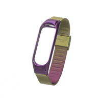 Ремешок для фитнес браслета Mi Band 3/4 Milanese Loop Gradient Violet-Green