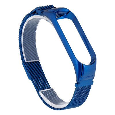 Реминець для фитнес браслету Mi Band 3/4 Milanese Loop Blue