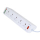 Мережевий Подовжувач LDNIO SC10610 (10 ports / 1PD / 1QC3.0 / 4 USB / 2m) White