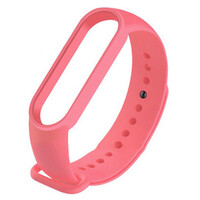 Ремешок для фитнеса браслета Mi Band 5/6 (Silicone) Pink