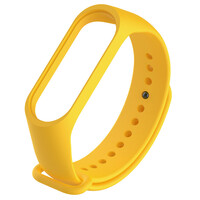 Ремешок для фитнеса браслета Mi Band 5/6 (Silicone) Yellow