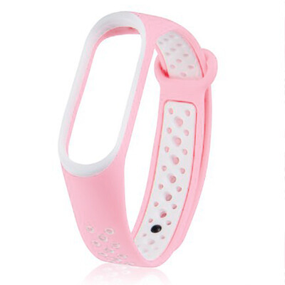 Ремінець для фітнес браслету Mi Band 5/6 Sport Band Nike Sand Pink/White