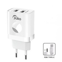 Зарядний пристрій Joko JK72+PX03, 2xUSB, 2,4A, Type-C