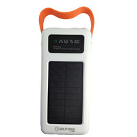 Повербанк Bilitong S-13, Solar Charge, Cable Micro/iPhone/TypeC, 60000 mAh White