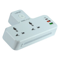 Мережевий Перехідник із Нічником LDNIO SC2311 2 port/1PD/1 QC 3.0/1 USB/ 2 PSocket/ Led lamp White