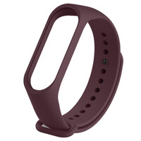 Ремешок для фитнеса браслета Mi Band 3/4 (Silicon) Bordo