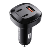 Автомобільний зарядний пристрій ACEFAST B3 66W(USB-C+USB-C+USB-A) three-port metal car charger