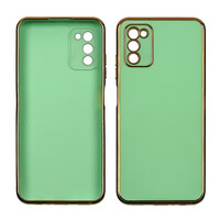 Чехол Glossy Color для Samsung A037 A03S Light Green