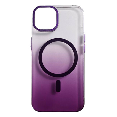 Чехол Gradient Metal Frame with Magsafe iPhone 14 Purple