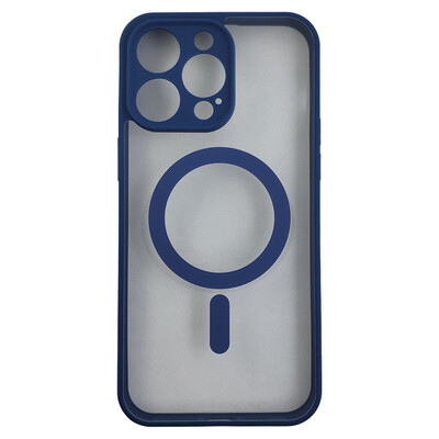 Чехол Transparante Case with MagSafe для iPhone 13 Pro Max Blue