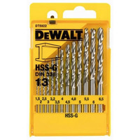 Набір свердел Dewalt DT5922 13шт, d=1,5-6,5мм.