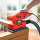 Вібраційна шліфмашина Black&Decker KA300-XK 135Вт, 90x187мм