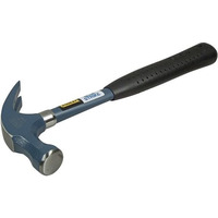 Молоток столярний Stanley Bluestrike Curve Claw, 450г, рукоятка трубчаста з флокованою вініловою накладкою, цвяходер