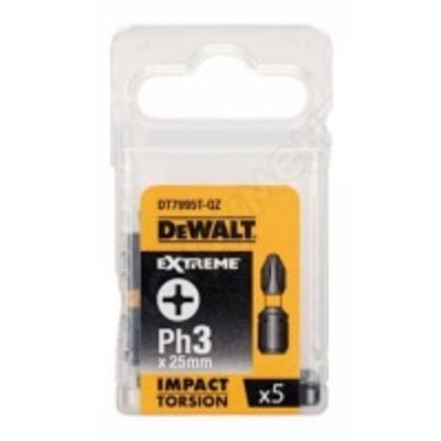 Акс.інстр DeWALT Біти ударні IMPACT TORSION EXTREME, Ph3, 25мм, 5шт