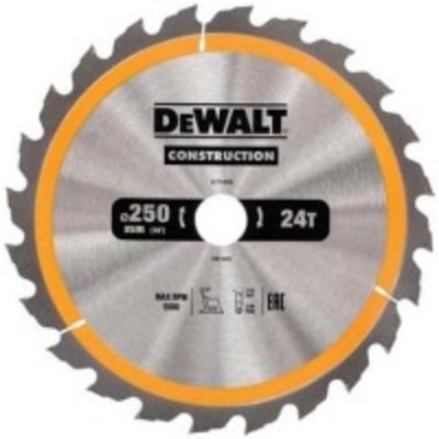 Акс.інстр DeWALT Диск пильний, 250х30мм, 24 зубів