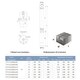 Насос скважинный центробежный 0.25кВт H 33(27)м Q 80(50)л/мин Ø94мм AQUATICA (DONGYIN) 3.5SDm3/6 (777111)