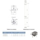 Насос центробежный скважинный 0.37кВт H 45(26)м Q 16(12)л/мин Ø51мм DONGYIN 2SDm0.7/38 (777062)