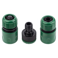 Набор коннекторов 1/2"+адаптер в/с 1/2"×3/4" для шланга 1/2" (ABS) GRAD (5016155)