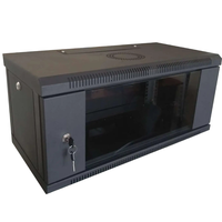 Hypernet WMNC-350-4U-FLAT-BLACK Шафа коммутаційна настінна розбірна чорна