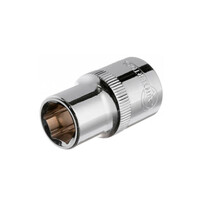 Голівка шестигранна 1/2" 12мм x 38мм CrV INTERTOOL ET-0012