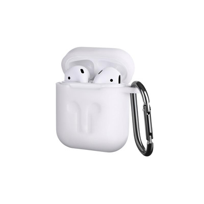 Чохол для навушників 2E Pure Color Silicone Imprint (3.0mm) для Apple AirPods [2E-AIR-PODS-IBPCSI-3-WT]