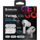 Гарнітура Defender Twins 636 TWS Pro Bluetooth (63636) White