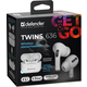 Гарнітура Defender Twins 636 TWS Pro Bluetooth (63636) White