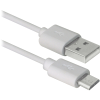 КабельDefender USB08-10BH USB(AM)-MicroBM White 3m (87468)