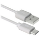 Кабель Defender USB08-10BH USB(AM)-MicroBM White 3m (87468)