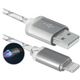 Кабель Defender ACH03-03LT USB(AM)-Lightning GrayLED Backlight 1m