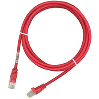 Патч-корд RJ45, 568A/B, UTP, PowerCat 5e, LSZH 2м, Червоний, MOLEX