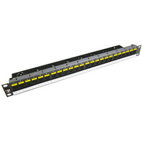 Патч-панель Molex 19"/24xRJ45/DG+/568A/B, UTP/PC 5e/1U Graphite