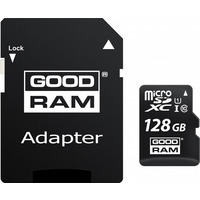 Карта пам`яті MicroSDXC 128GB UHS-I Class 10 Goodram + SD-adapter (M1AA-1280R12)