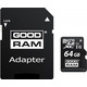 Карта памяти GoodRam microSDXC 64GB Class 10 UHS I (M1AA-0640R12) + SD адаптер