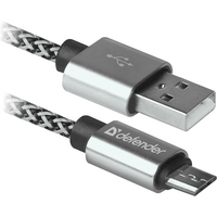 КабельDEFENDER (87803)USB08-03T PRO USB2.0,AM-MicroBM Білий, 1m