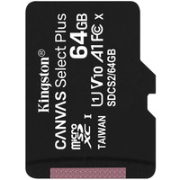 Карта пам`яті MicroSDXC 64GB UHS-I Class 10 Kingston Canvas Select Plus R100MB/s (SDCS2/64GBSP)