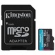 Карта пам`яті MicroSDXC 64GB UHS-I/U3 Class 10 Kingston Canvas Go! Plus R170/W70MB/s + SD-адаптер (SDCG3/64GB)